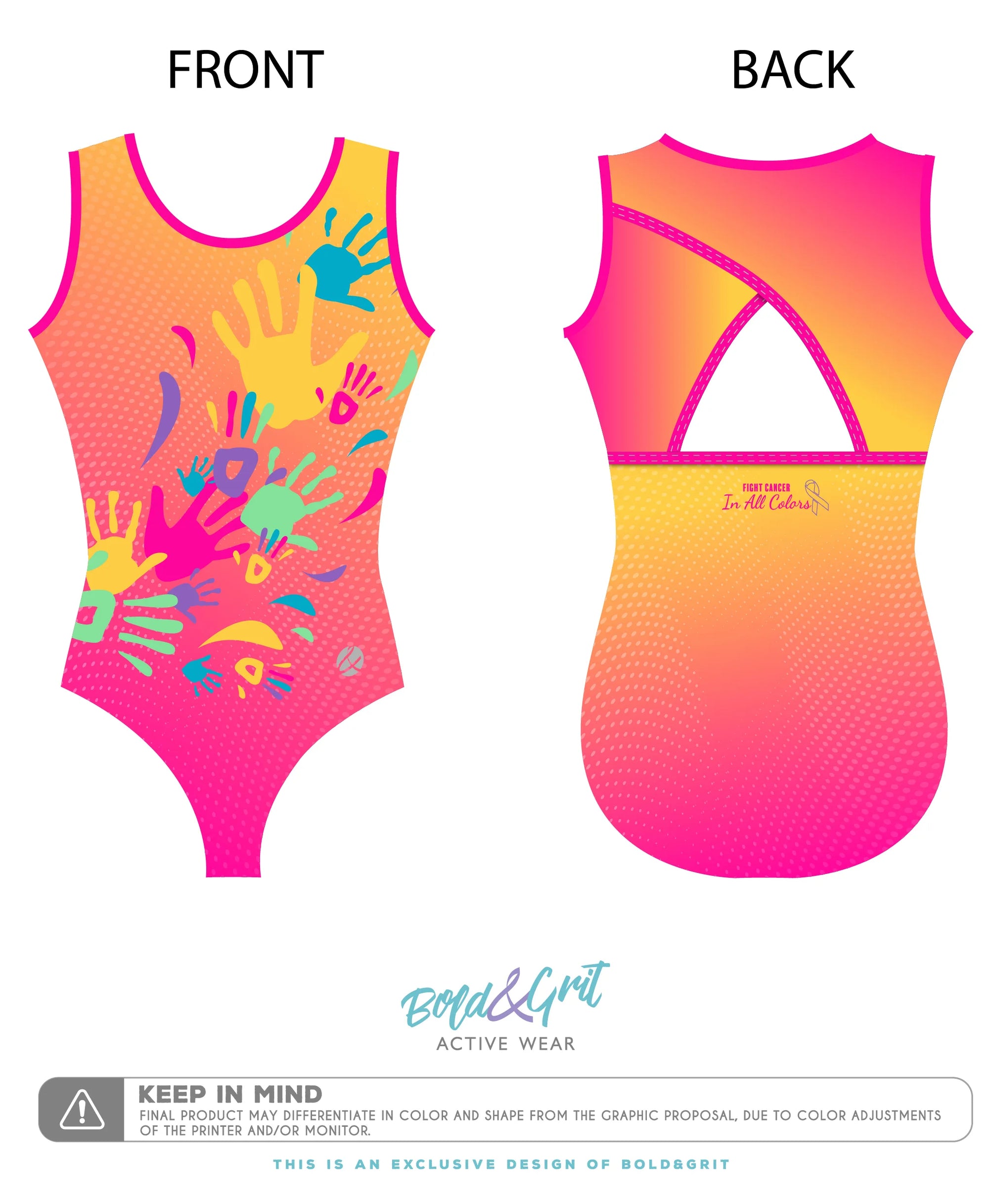 Awareness all colors Leotard