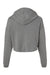 Gray Crop Fleece Hoodie - Miami Grit